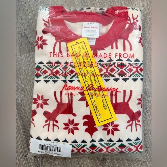 Hanna Andersson Dear Deer LJ Pajama Set NWT - Picture 2 of 6